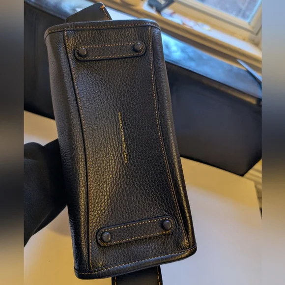 Coach Pebbled Black Leather Satchel - Picture 8 of 13